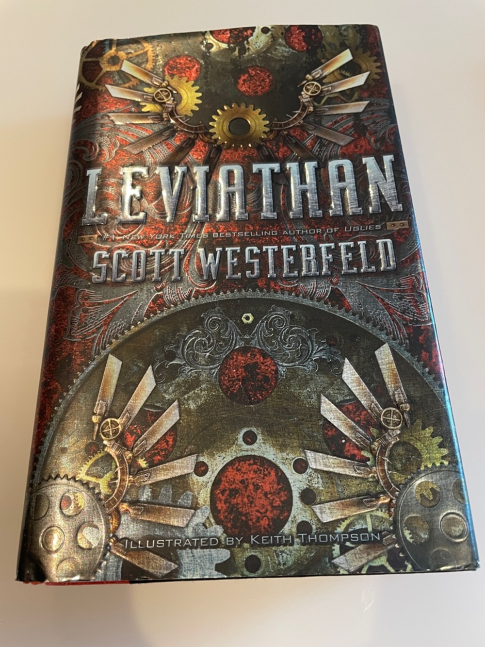 Leviathan Illustrated Coffee Table Book - - Red, Silver, Gold Cover